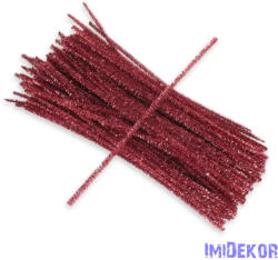  Csillogó zsenília drót - rózsaszín 100db/cs