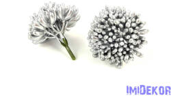  Dús gombóc pozsgás 8x8cm - Ezüst