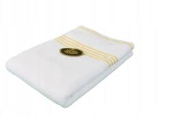 GÖZZE Rio negatív törölköző, 70×140cm, fehér/sárga, 100% pamut (141-13-5)