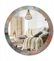 Függő tükör üveg kerettel, nyomott mintával Nagy fi 90 cm Ónix márvány (010090550120300053865)