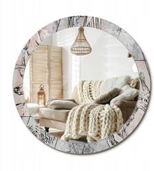  Fali tükör dekoratív szegéllyel Nagy fi 90 cm Absztrakt állatok (010090550120300053944)