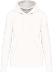 Kariban Női organikus kapucnis pulóver, Kariban KA4028, White-XS (ka4028wh-xs)
