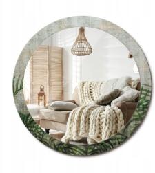  Modern fali tükör, nyomott mintával, Páfránylevelek, Size 90cm (010090550120300052985)