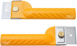 Olfa BTC-1 Kaparó. Extra éles, fordítható és cserélhető pengéjű kaparó, fém pengevédővel (BTC-1)