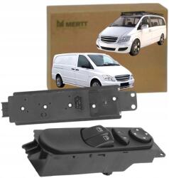 Mertt Mercedes Vito Viano W639 6395450913 Bal Oldali Visszapillantó Tükör Ablakemelő Kapcsoló Panel