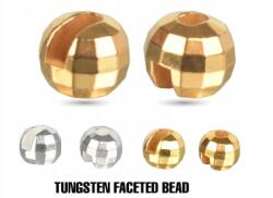 Indiana Mucha Streamer Mormyszka Jig Tungsten Faceted Beads Silver Gold 2, 5-4mm x16 (I -TFBSG253354)