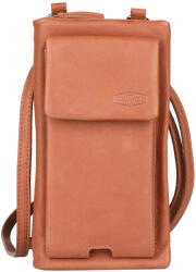 Sparwell Livia női bőr kézitáska pénztárcával - konyak