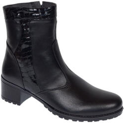MV Ciucaleti Ghete dama din piele naturala de culoare neagra imblanite Ada MVS83CRN, marimea 39