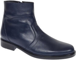 CIUCALETI Ghete barbati office elegante din piele naturala cu fermoar Bleumarin TANCABL, marimea 43