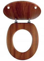 FERRO WC-ülőke sötét tölgyfa, furnéros Mdf (WC/DUB2)