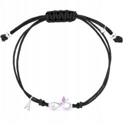 Infinity zsinóros karkötő, ezüst minta, 925, betű (7257941538)