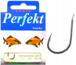 Perfekt 10 X Kötött Ponty Akasztó No. 4 0, 25mm 70cm (HWPK4)