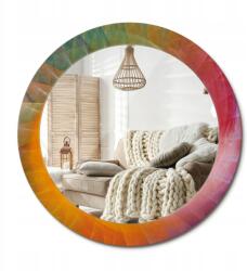  Kerek fali tükör, 70cm, színpaletta, üvegre nyomott minta (010090550100300072560)