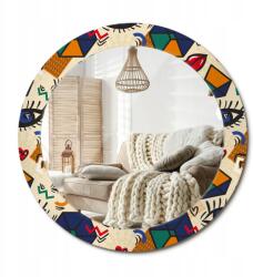  Kerek fali dekoratív tükör üveg keretben fi 70 cm Pop art stílus (010090550100300072572)