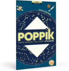 POPPIK Плакат със стикери poppik - Светеща карта на съзвездията (dis004)