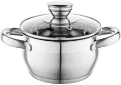 FLORINA Oala inox Florina Oliver 14 cm 13 L cu capac din sticla compatibila inductie (5G6025)