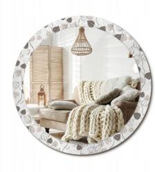  Fali tükör dekoratív szegéllyel, fi 90cm, absztrakt virágos (010090550120300012969)