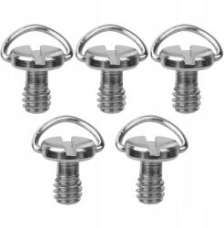  5X Fotócsavar Menetes 1/4'' Acél Állvány 1/4 Coll (YS05775)
