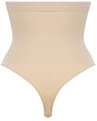 Mitex Chilot modelator tanga cu banda silicon - Mitex Elite 5 silikon (Culoare: Bej, Marime: XL) (12378)