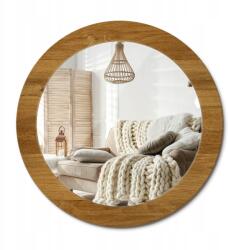  Prémium tükör üveg díszkerettel, nyomott mintával 70 cm Rusztikus tölgy (010090550100300053726)