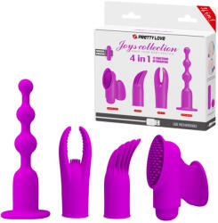 Pretty Love Joys Collection - vibráló golyó 4 cserélhető fejjel