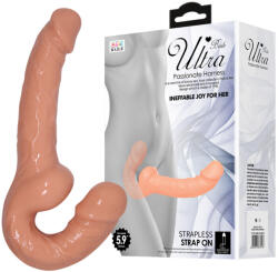 LyBaile AILE Ultra Strapless kétvégű strap-on dildo - felcsatolás nélküli, rugalmas kétvégű páros szexjáték