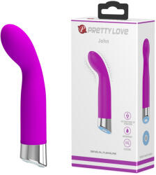 Pretty Love John - G-pont vibrátor, 12 rezgési funkcióval (146 mm)