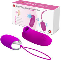Pretty Love Orthus - léghullámos csiklóizgató és vibráló tojás távírnyítóval