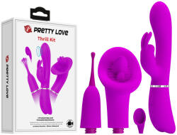 Pretty Love Thrill Kit vibrátor cserélhető kiegészítőkkel