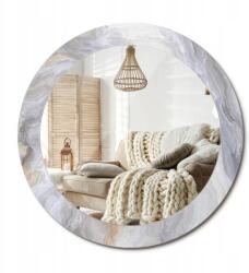  Nyomott mintás tükör fürdőszoba hálószoba nappali fi 70 cm Absztrakt márvány (010090550100300019468)