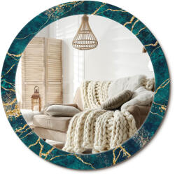  Fali tükör, 80cm, zöld márvány, üveg dekoratív kerettel, 4mm vastag (010090550110300020887)