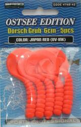 Spro 5 X Tőkehal Twister "japan Red" 6cm Spro (4749 42)