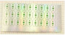 Indiana Holografikus Fólia Nyomtatott Csillámok Gyártásához WTP-No. 801 15x7, 5cm F20 (801-15X7,5-GD-F20)