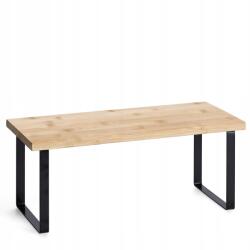 Zeller Polc, bambusz/fém, fekete, 36 x 15, 5 x1, 4 cm (27429z)