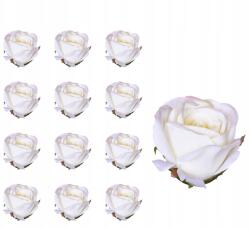 Dalia-RP Rózsa fej krémszínű 12db-os művirág nád (sztcuzne kwiaty wyrobowe róża)