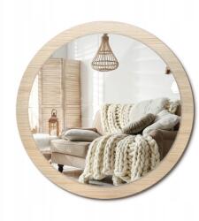  Nyomott mintás tükör, Világos fa, XXL 100cm, fürdőszoba, konyha, előszoba (010090550130300053717)