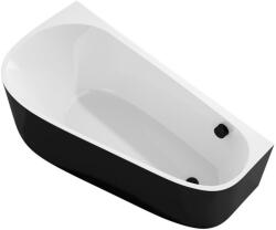 SAPHO Polysan Projekta DL Monolith 156x77x60 cm left black/white (20111MDLB)