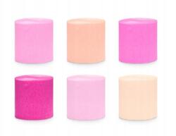 Party Deco Krepp 5cm/10m, 6 db-os szett, mix (1 op. 6 db) (KRES2)