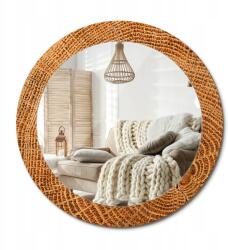  Fali tükör, 70cm, Tölgyfa, üveg díszkerettel, nyomott mintával (010090550100300053745)