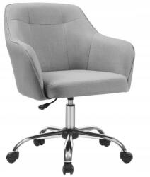 Songmics Irodai forgószék otthoni szürke kárpitozott len utánzat (OBG019G02V1)