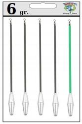  5 X Súlyzó A Csőn 6 g Oldalsó Trok Bot Lengyel (CBTLP-6)