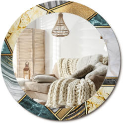  Prémium tükör, 70cm, Márvány stílus, nyomott mintával, fi 70cm (010090550100300020897)