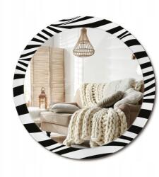  Függő tükör, fi 90 cm, Absztrakt hullám, üveg kerettel (010090550120300030961)