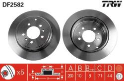 TRW Disc frana TRW DF2582 (DF2582) - automobilus