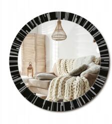  Fali tükör dekoratív grafikával üvegen 80 cm Sugárzó kompozíció (010090550110300072571)