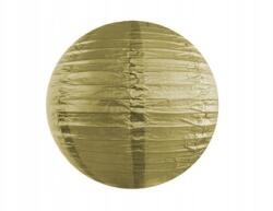 2PW Papír lampion, aranyszínű, 25cm (LAP25-019)