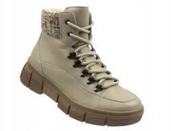  Női Tornacipő Cambell 25-19346 Bézs Bőr Bélelt Kényelmes (25-19346BG)