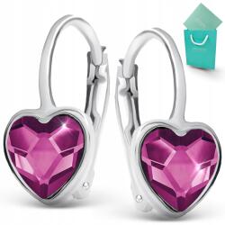  Ezüst fülbevaló gyerekeknek, akasztós, ajándék (kolczyki dla dziewczynki córki siostry)