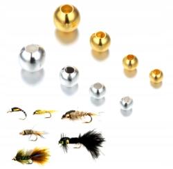 Indiana Legyező Nimfa Streamer Csaliépítő Gyöngyök Silver Gold 2-4mm 80 db (I-WBSG22434)