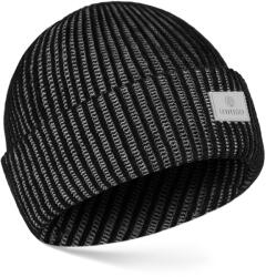 Betlewski stílusos férfi téli sapka kétrétegű meleg kényelmes télre (BCM-BK-05 CZARNY MEL)